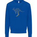 Kangaroo Ecology Mens Sweatshirt Jumper Royal Blue