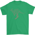 Kangaroo Ecology Mens T-Shirt Cotton Gildan Irish Green