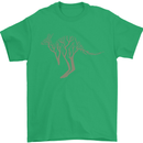 Kangaroo Ecology Mens T-Shirt Cotton Gildan Irish Green