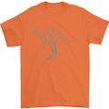 Kangaroo Ecology Mens T-Shirt Cotton Gildan Orange