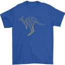 Kangaroo Ecology Mens T-Shirt Cotton Gildan Royal Blue