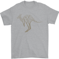 Kangaroo Ecology Mens T-Shirt Cotton Gildan Sports Grey