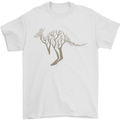 Kangaroo Ecology Mens T-Shirt Cotton Gildan White