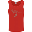 Kangaroo Ecology Mens Vest Tank Top Red