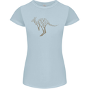 Kangaroo Ecology Womens Petite Cut T-Shirt Light Blue