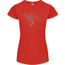 Kangaroo Ecology Womens Petite Cut T-Shirt Red