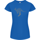 Kangaroo Ecology Womens Petite Cut T-Shirt Royal Blue
