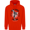 Karate Good Things Mixed Martial Arts MMA Childrens Kids Hoodie Bright Red