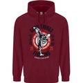 Karate Good Things Mixed Martial Arts MMA Childrens Kids Hoodie Maroon