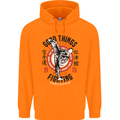 Karate Good Things Mixed Martial Arts MMA Childrens Kids Hoodie Orange