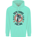 Karate Good Things Mixed Martial Arts MMA Childrens Kids Hoodie Peppermint