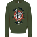 Karate Good Things Mixed Martial Arts MMA Kids Sweatshirt Jumper Forest Green