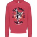 Karate Good Things Mixed Martial Arts MMA Kids Sweatshirt Jumper Heliconia