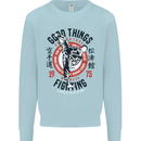 Karate Good Things Mixed Martial Arts MMA Kids Sweatshirt Jumper Light Blue