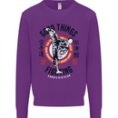Karate Good Things Mixed Martial Arts MMA Kids Sweatshirt Jumper Purple