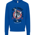 Karate Good Things Mixed Martial Arts MMA Kids Sweatshirt Jumper Royal Blue