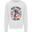 Karate Good Things Mixed Martial Arts MMA Kids Sweatshirt Jumper White