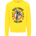 Karate Good Things Mixed Martial Arts MMA Kids Sweatshirt Jumper Yellow