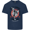 Karate Good Things Mixed Martial Arts MMA Kids T-Shirt Childrens Navy Blue