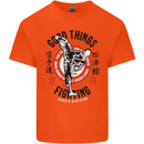 Karate Good Things Mixed Martial Arts MMA Kids T-Shirt Childrens Orange