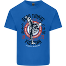 Karate Good Things Mixed Martial Arts MMA Kids T-Shirt Childrens Royal Blue