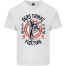 Karate Good Things Mixed Martial Arts MMA Kids T-Shirt Childrens White