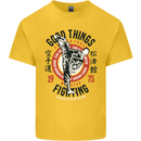 Karate Good Things Mixed Martial Arts MMA Kids T-Shirt Childrens Yellow
