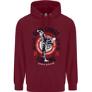 Karate Good Things Mixed Martial Arts MMA Mens 80% Cotton Hoodie Maroon