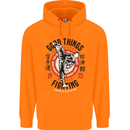 Karate Good Things Mixed Martial Arts MMA Mens 80% Cotton Hoodie Orange