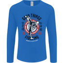 Karate Good Things Mixed Martial Arts MMA Mens Long Sleeve T-Shirt Royal Blue