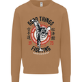 Karate Good Things Mixed Martial Arts MMA Mens Sweatshirt Jumper Caramel Latte