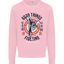 Karate Good Things Mixed Martial Arts MMA Mens Sweatshirt Jumper Light Pink