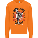 Karate Good Things Mixed Martial Arts MMA Mens Sweatshirt Jumper Orange