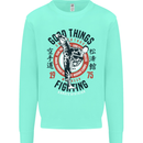Karate Good Things Mixed Martial Arts MMA Mens Sweatshirt Jumper Peppermint