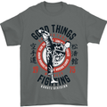 Karate Good Things Mixed Martial Arts MMA Mens T-Shirt Cotton Gildan Charcoal