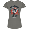 Karate Good Things Mixed Martial Arts MMA Womens Petite Cut T-Shirt Charcoal