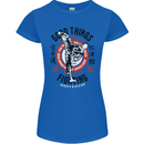 Karate Good Things Mixed Martial Arts MMA Womens Petite Cut T-Shirt Royal Blue