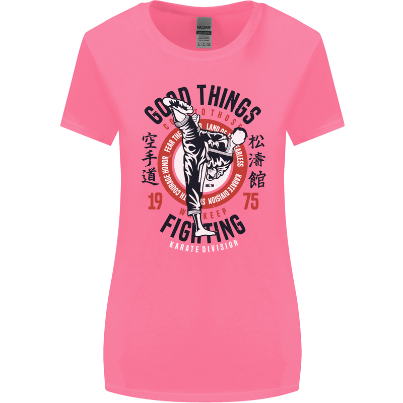 Karate Good Things Mixed Martial Arts MMA Womens Wider Cut T-Shirt Azalea