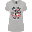 Karate Good Things Mixed Martial Arts MMA Womens Wider Cut T-Shirt Sports Grey