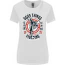 Karate Good Things Mixed Martial Arts MMA Womens Wider Cut T-Shirt White