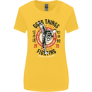 Karate Good Things Mixed Martial Arts MMA Womens Wider Cut T-Shirt Yellow