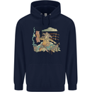 Katana Blacksmith Japanese Samurai Sword Childrens Kids Hoodie Navy Blue