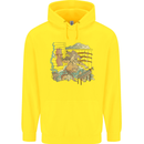 Katana Blacksmith Japanese Samurai Sword Childrens Kids Hoodie Yellow