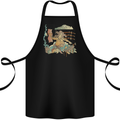 Katana Blacksmith Japanese Samurai Sword Cotton Apron 100% Organic Black