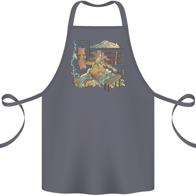 Katana Blacksmith Japanese Samurai Sword Cotton Apron 100% Organic Steel