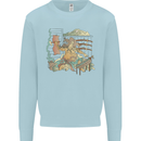 Katana Blacksmith Japanese Samurai Sword Kids Sweatshirt Jumper Light Blue
