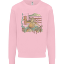 Katana Blacksmith Japanese Samurai Sword Kids Sweatshirt Jumper Light Pink