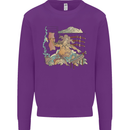 Katana Blacksmith Japanese Samurai Sword Kids Sweatshirt Jumper Purple