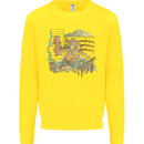 Katana Blacksmith Japanese Samurai Sword Kids Sweatshirt Jumper Yellow