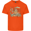 Katana Blacksmith Japanese Samurai Sword Kids T-Shirt Childrens Orange